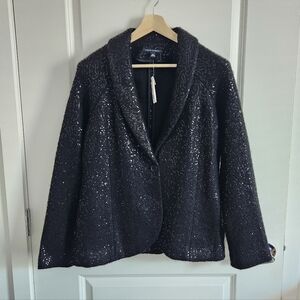 NEW Banana Republic Sequined Wool Blazer, Size 12